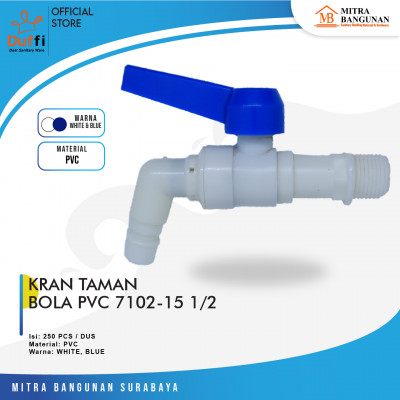 KRAN TAMAN BOLA 1/2 PVC 7102-15
